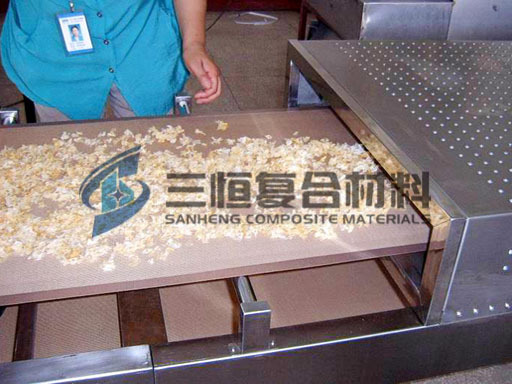 厂家批发宠物饲料微波烘干设备传送带 特氟龙微波干燥机皮带