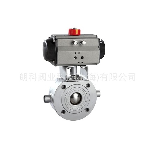 上海朗科阀业生产BQ671F气动超短型保温球阀，气动保温球阀