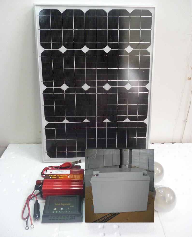 野外200W250W太阳能发电机组太阳能发电站12V和220V输出可以移动