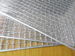 Large galvanized layered stainless steel mesh thickened corrugated mesh barbecue tool mesh grid barbecue rack, barbecue