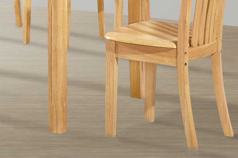 特价一桌六椅组合 1.31.45米家用餐桌 长方形实木餐桌 橡木长方桌