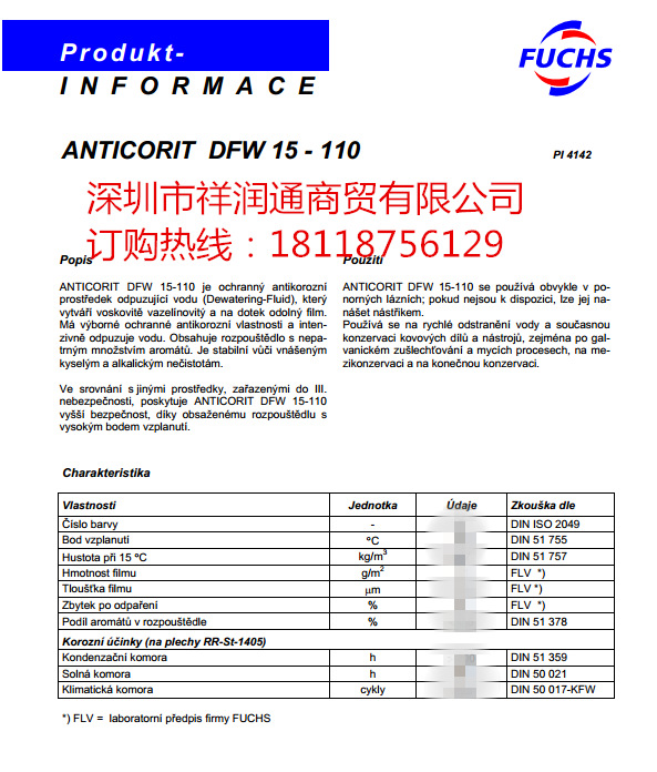 ANTICORIT DFW 15-110