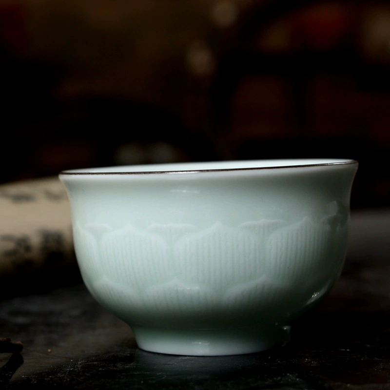 Пластик из керамики чашка для чая кунг-фу из чайного сервиза Celadon керамическая чашка чашка кунг-фу чашка Shadow Cosk - фарфоровая чашка для чая