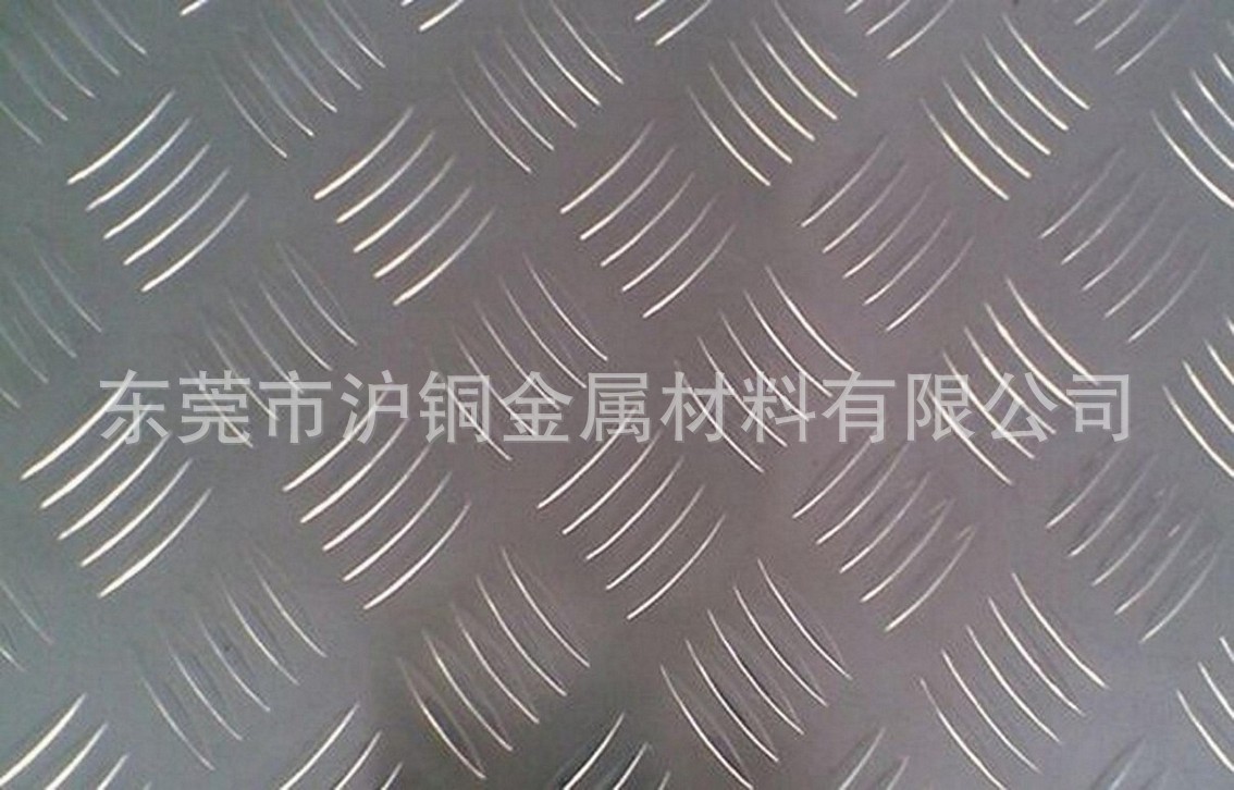 五条筋防滑铝板，1060、6061-T6五条筋铝板，镜面五条筋铝板