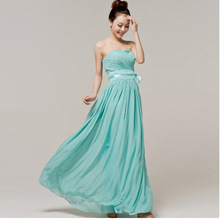 明星同款晚宴礼服长款 欧美酒会外贸伴娘礼服抹胸新娘晚礼服批发