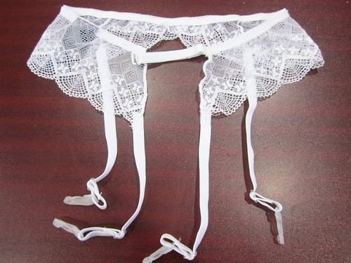 Garter belt Western and European style foreign trade original single-piece sexy garter belt with black lace, hook and eye adjustable suspension