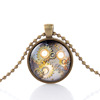 Foreign trade thermal selling jewelry wholesale Steampunk Time Gem Ebag neck chain eBay Dunhuang, fast selling nap