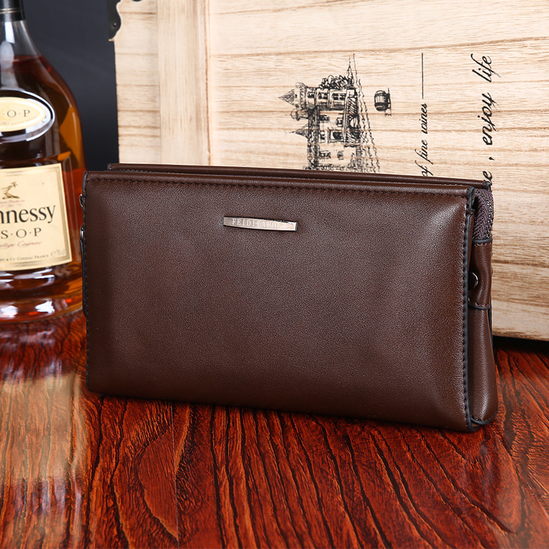 时尚新款潮流手包拉链手抓包多卡位实用手拿包转拉包欧美钱包|ms