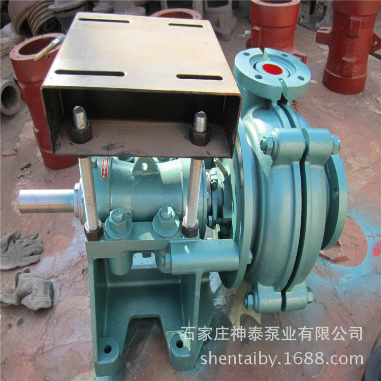 白钢渣浆泵卧式渣浆泵 1.5/1C-HH强磨蚀 高浓度衬胶渣浆泵