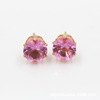 Earrings, zirconium, accessory, Korean style, wholesale