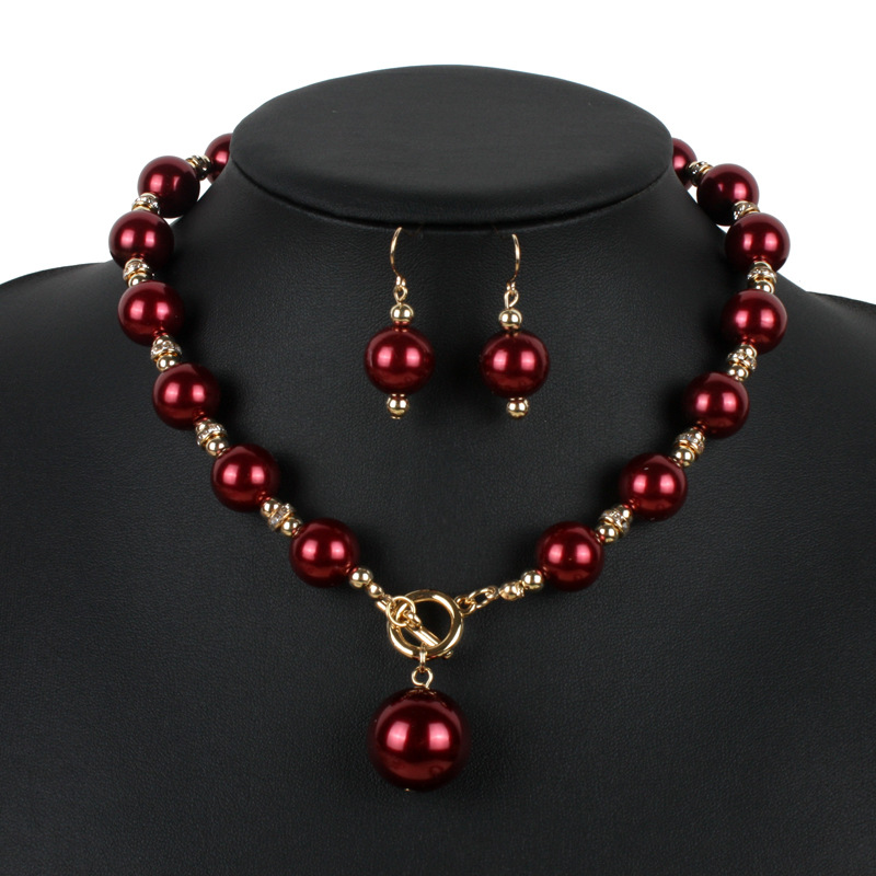 Occident and the United States pearlnecklace (Gold)NHCT0065-Gold