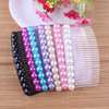 Big hair accessory, beads from pearl, Korean style, wholesale