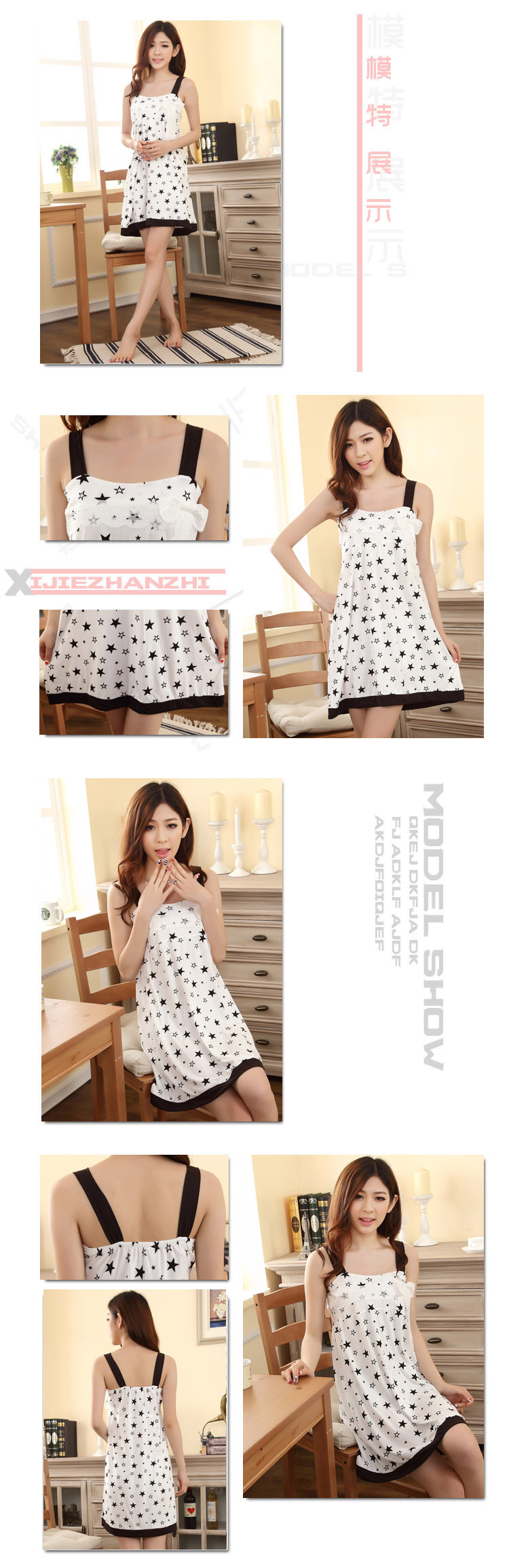 Pyjama pour femme en Coton à sling - Ref 2997265 Image 11