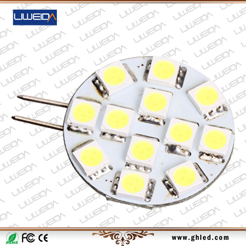 (2개) 아마존 모델 LED12V24V 라운드 저전압 태양열 G4 램프 구슬 경고 열 방출 대형 자동차 조명