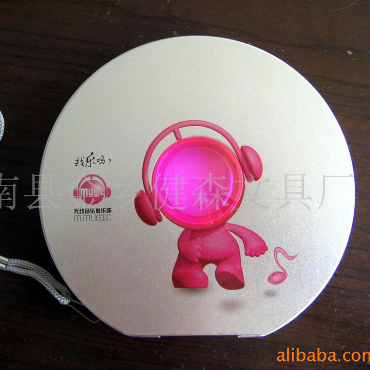 马口铁CD盒 多功能铁质CD盒 CN-0883圆形CD盒 马口铁车载CD盒