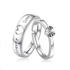 Silver accessory, zirconium for beloved, wedding ring, suitable for import, European style, Korean style