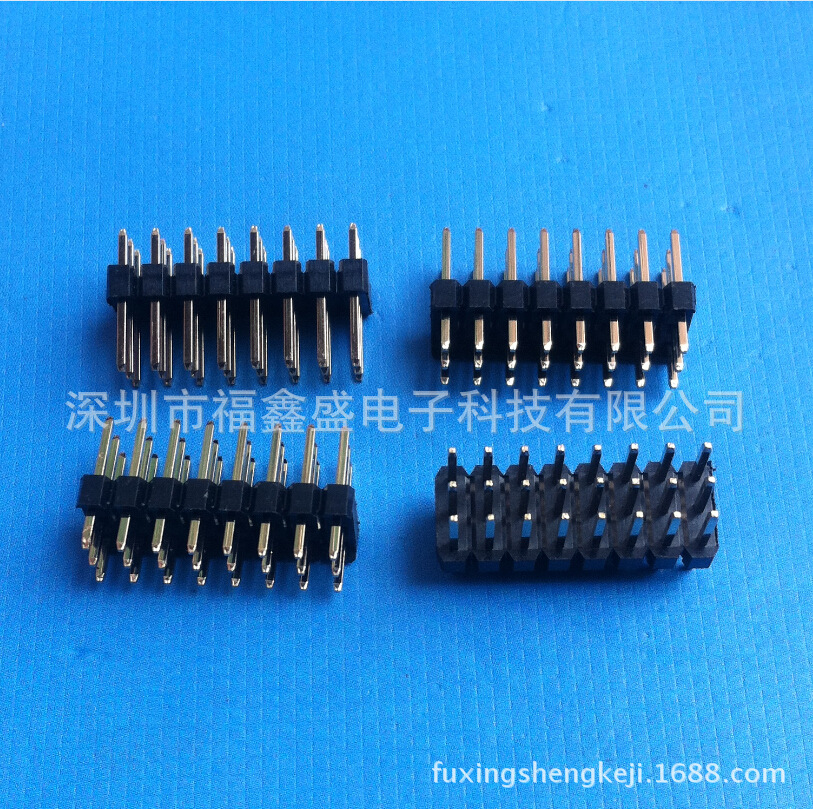 【深圳排针排母厂家】2.0/2.54mm间距 四排 排针排母 90度 卧贴式-阿里巴巴