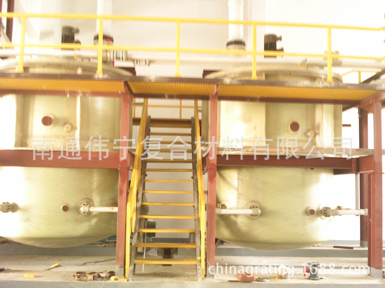 【厂家直销】玻璃钢格栅平台楼梯扶手