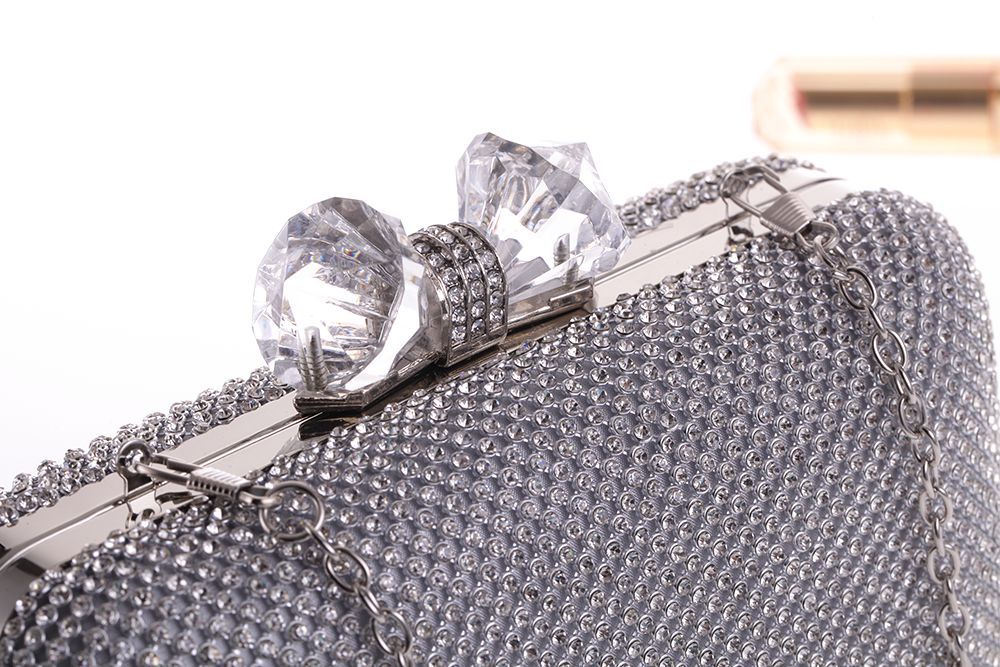 Strass Tasche Damen Tasche Geeignet Für 5,5-zoll-handy Trend Ige Koreanische Frauen Tasche Abend Bankett Tasche Bastel Tasche 1268 display picture 7