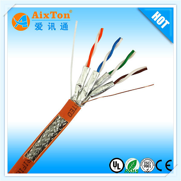 超六类单屏蔽网线 CAT6A F/UTP万无氧铜10G万兆屏蔽网线-阿里巴巴