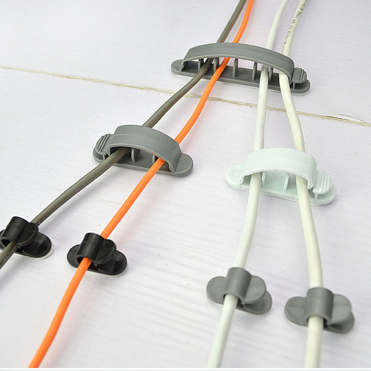 厂家直销 CC-926线夹组合 桌面整理器 粘贴式电线夹 塑料线夹