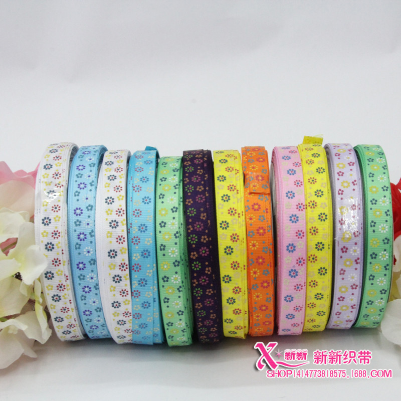 来样定做 DIY单色双面罗文印小碎花 黑涤印小蕾丝边