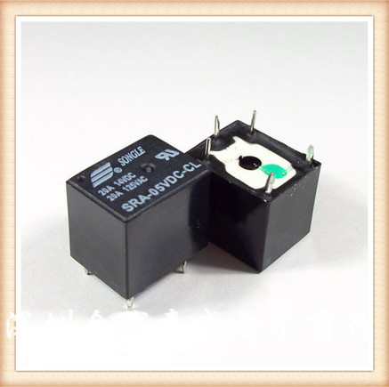 黑色 SRA-05VDC-CL 5脚 20A SONGLE 松乐继电器 原装正品