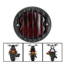 摩托车配件酷黑栏栅摩托车改装尾灯电动车刹车灯哈雷复古金属尾灯