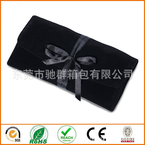 珠宝首饰展示卷包 项链收纳包 饰品手链项链绒布袋