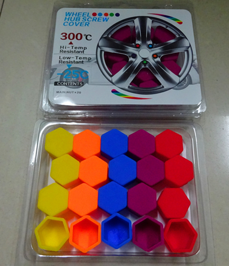 汽车适用轮毂螺丝保护罩 汽车轮胎改装饰盖防尘防锈帽 硅胶螺丝帽