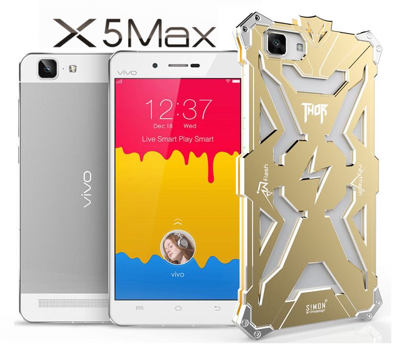 SIMON THOR Aviation Aluminum Alloy Shockproof Armor Metal Case Cover for vivo X5Max