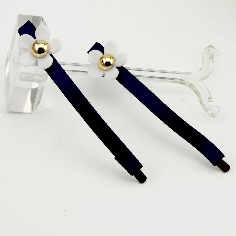 Manufactor supply new pattern Korean Edition Daisy flowers Hairpin Word folder Hair clip Hairdressing Jewelry Manufactor
