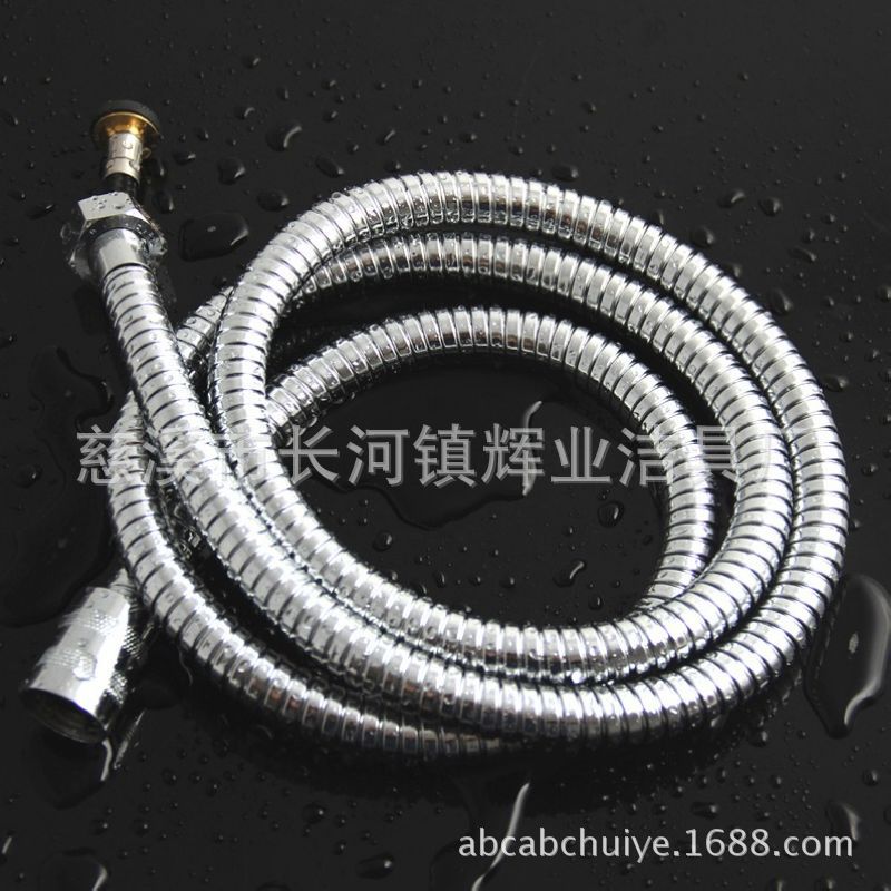 厂家批发防爆软管铜芯不锈钢抽拉1.5米伸缩淋浴花洒进水连接软管|ru