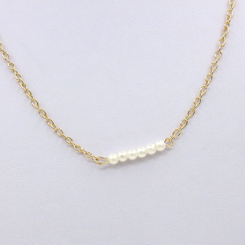 a row pearl necklace