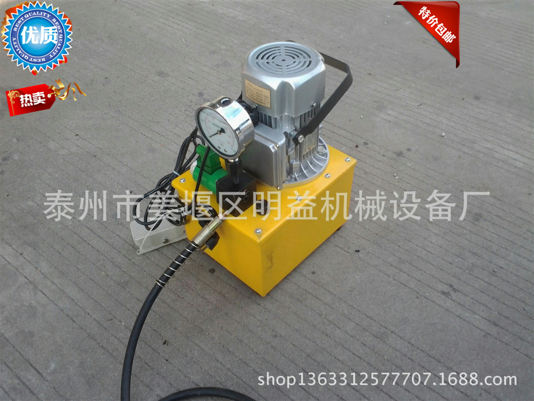 YLDCA单向电动泵(电磁阀)，脚踏式控制按钮电动油泵，超高压油泵