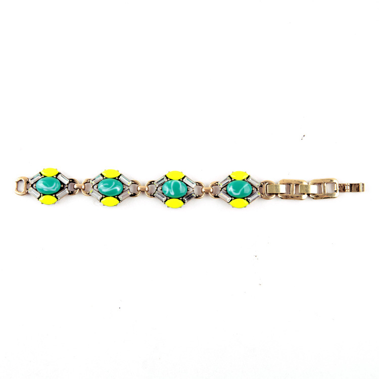 Alloy Natural Gemstone Wild Ladies Bracelet display picture 10