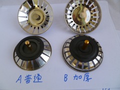 Kitchen sink plug, stainless steel sink cover, dish basin drain stopper, filter basket