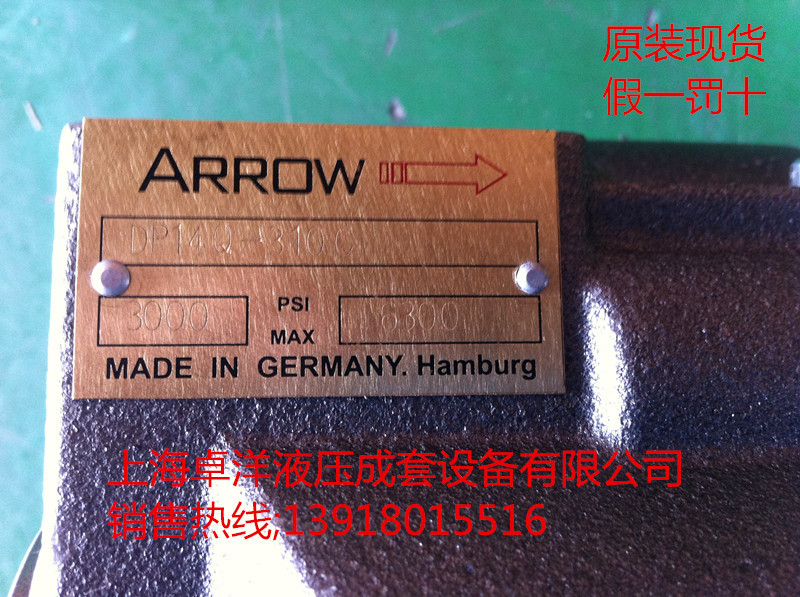 DP14R-310C 现货销售+原装正品ARROW泵  DP14R-310C