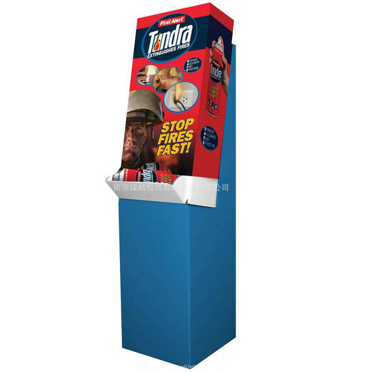 厂家定做超市纸货架 落地式瓦楞纸地堆 瓶装饮料等纸堆头