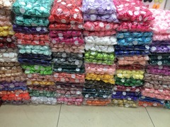 DIY Bride's Hand Bouquet Making Materials - Ribbon Flowers, 3.5cm 3D Rose Wrist Flowers for Wedding and Performance