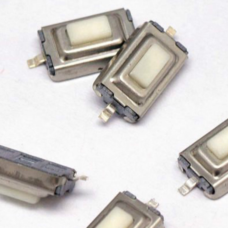 3*6*2.5拉伸轻触开关一型两脚小开关全白耐温编带3*6*2.5轻触按钮