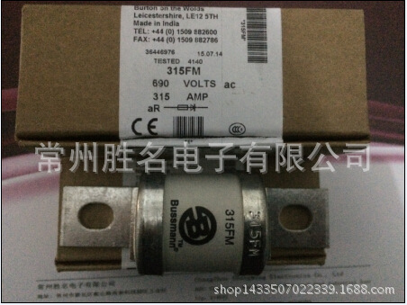 原装品质BUSSMANN 315AMP保险丝管 315FM690V快速熔断器BS88全新