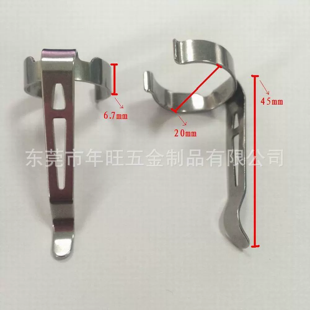 Заводские продажи фонарик металлический зажим ежедневный фонарик из нержавеющей стали большой зажим для удержания эластичный зажим для оборудования