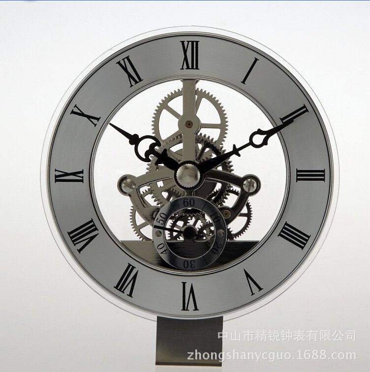 Fábrica de suministro de alta calidad retrógrado engranaje transparente hueco cuarzo reloj transparente movimiento accesorios de reloj