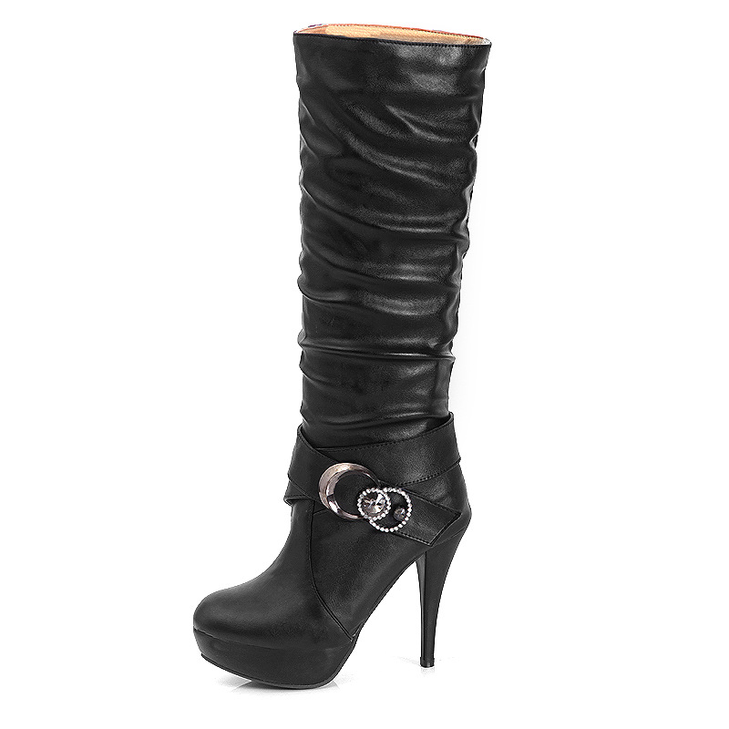 Bottes femme en PU artificiel - Ref 3355291 Image 19