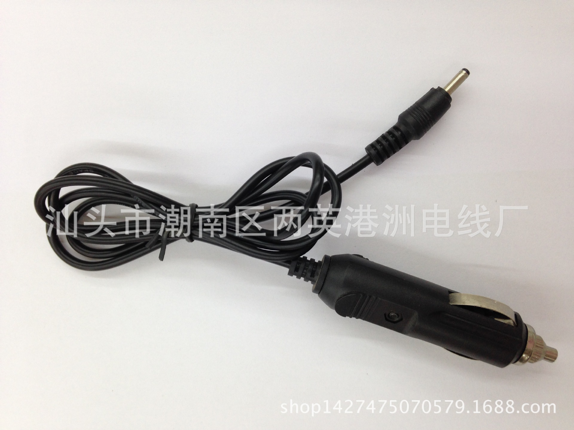3.5*1.35DC头对车充点烟器 DC电源线 子弹头插头线 适配器对接线