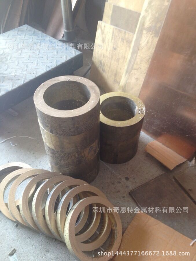 高耐磨空心锡青铜管 QSn7-0.2易车好加工锡青铜管 锡青铜棒材