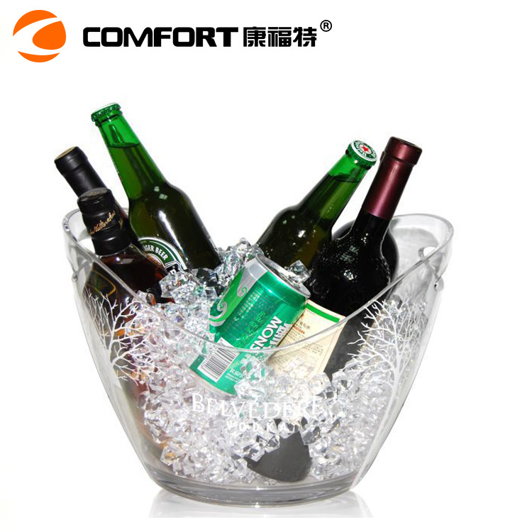 Ecological transparent acrylic ice bucket