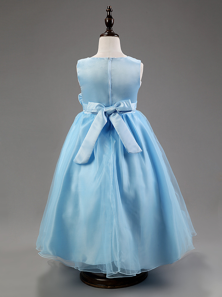 powder blue gown for flower girl