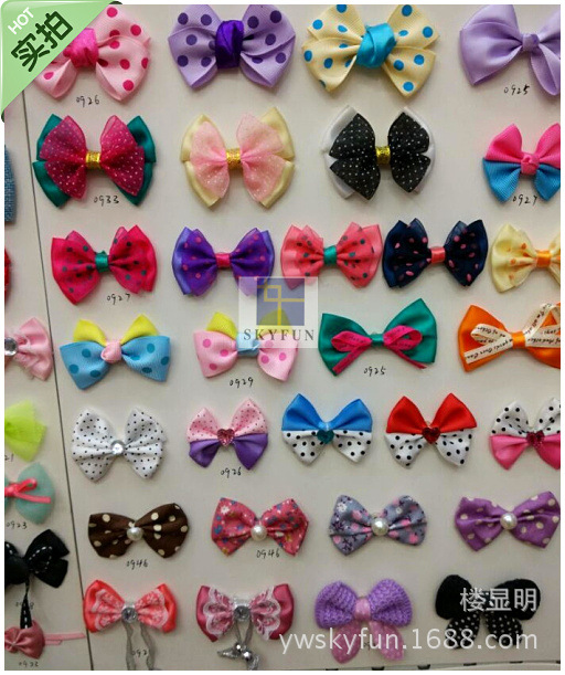 厂家直销织带手工活diy蝴蝶结批发 喜糖盒包装玩具发饰蝴蝶结配件